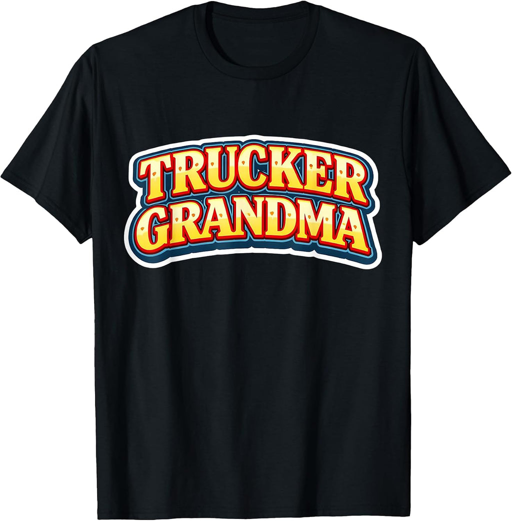 Trucker Grandma Truck Driver Grandmother Merch