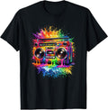 Colorful Paint Drip Boombox Retro Streetwear