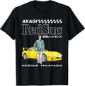 Akagi Red Suns Logo with Keisuke Manga Anime T-Shirt