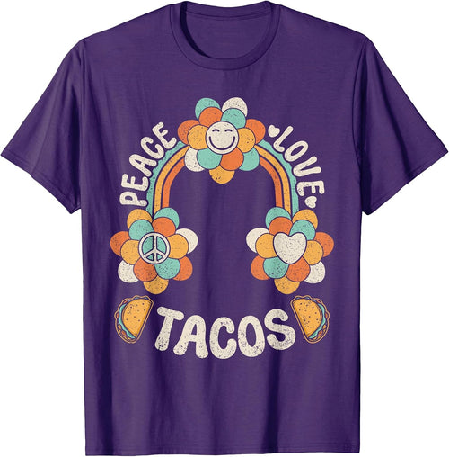 60s 70s Style Taco Lover Clothes Women Girls Kids
