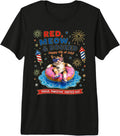 Patriotic Cat Party Club Fourth of July Humor