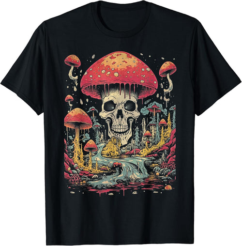 70's 80's 90's Retro Mushroom Fashion Graphic Art