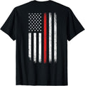 Patriotic USA Flag Thin Red Line Firefighter Gifts