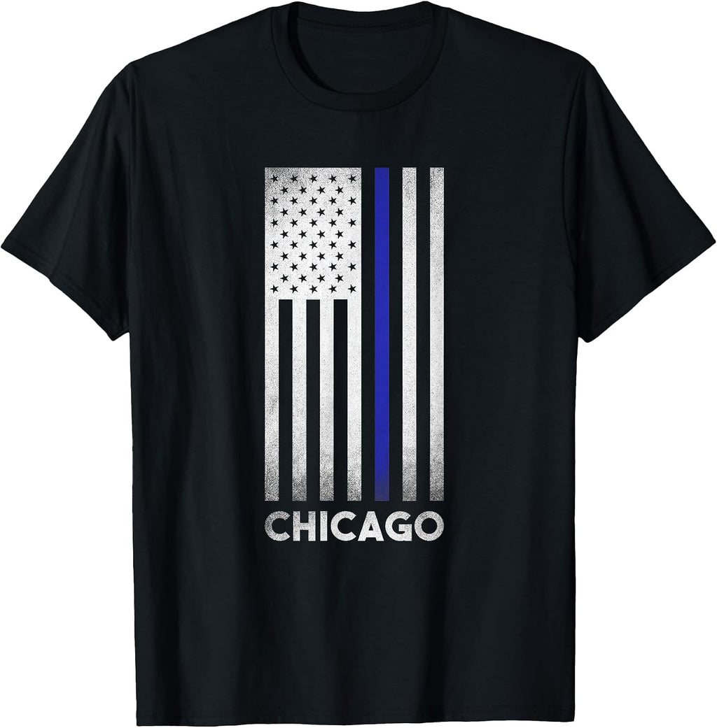 Chicago Police Thin Blue Line T-Shirt