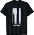 Chicago Police Thin Blue Line T-Shirt