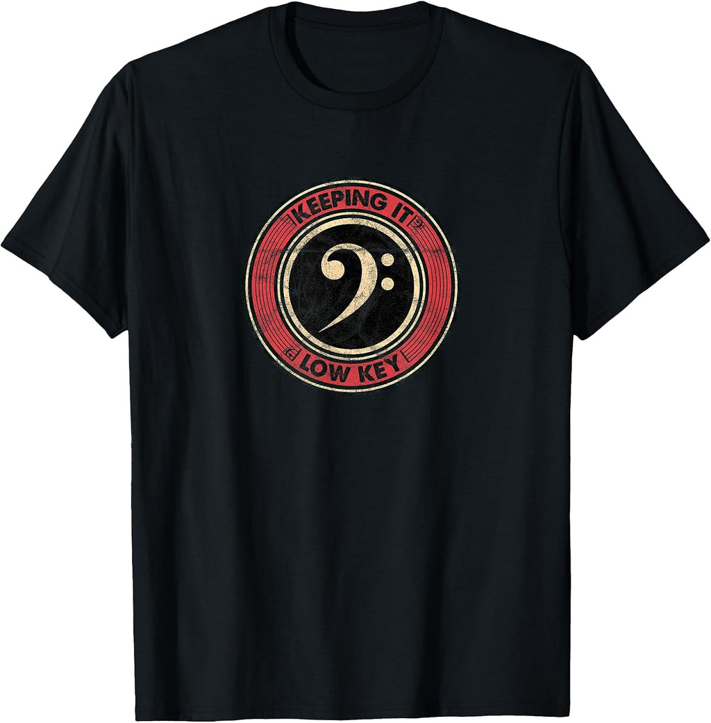Music Theory Love Key Musical Keeping It Low Key Vintage T-Shirt