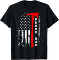 Firefighter Dad Shirt Proud Dad of Brave Firefighter T-Shirt