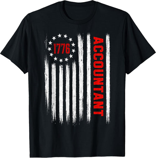 Accountant Patriotic Retro USA Flag Co