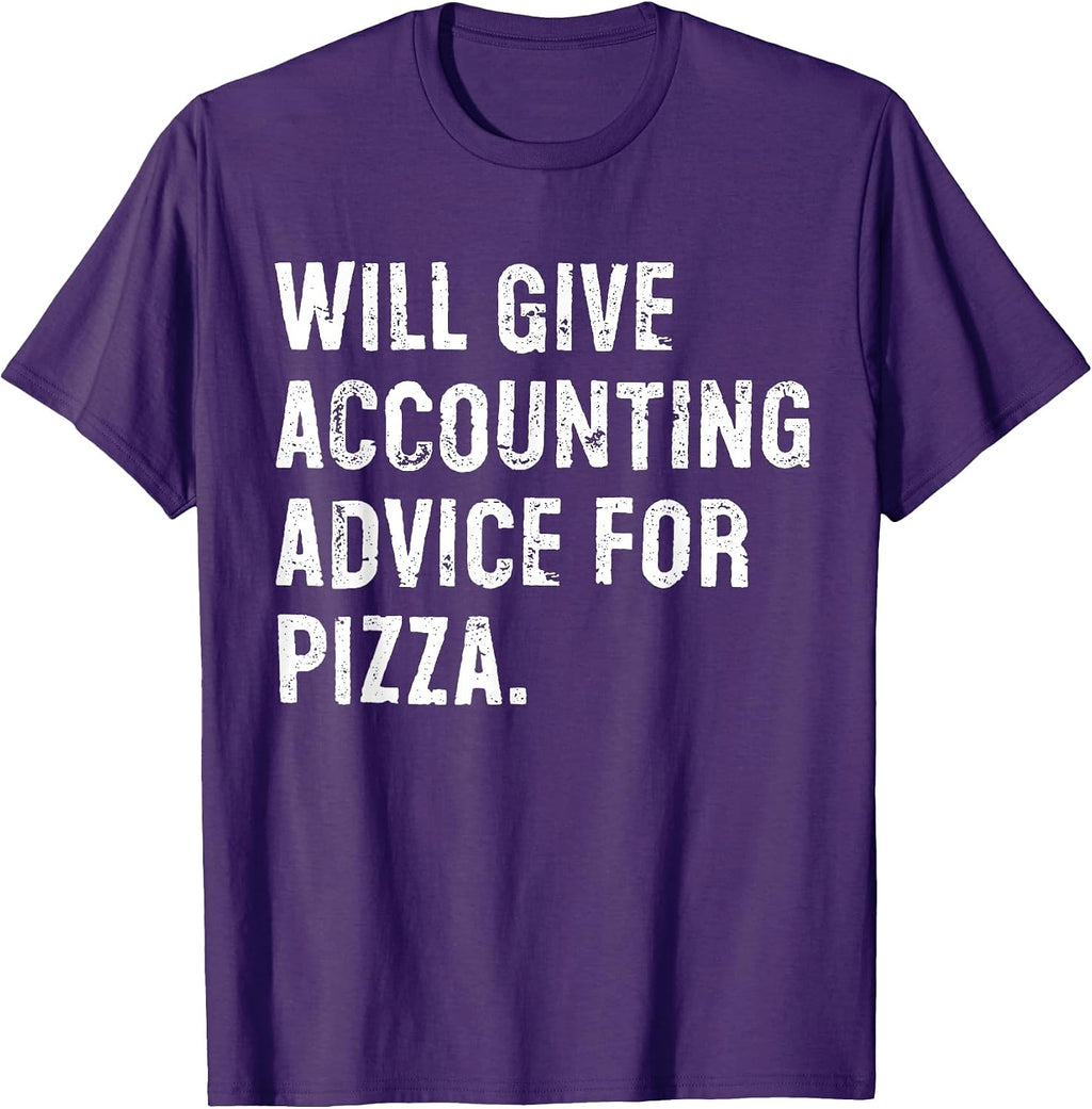 Funny Accountant Pizza Typography Gifts
