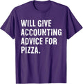 Funny Accountant Pizza Typography Gifts