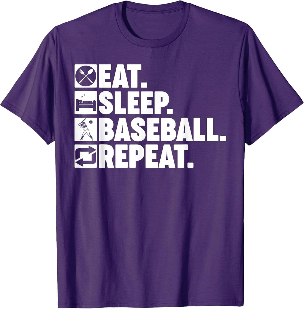 Eat Sleep Baseball Repeat Humor Merch