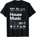Funny HOUSE MUSIC Product Label White Design