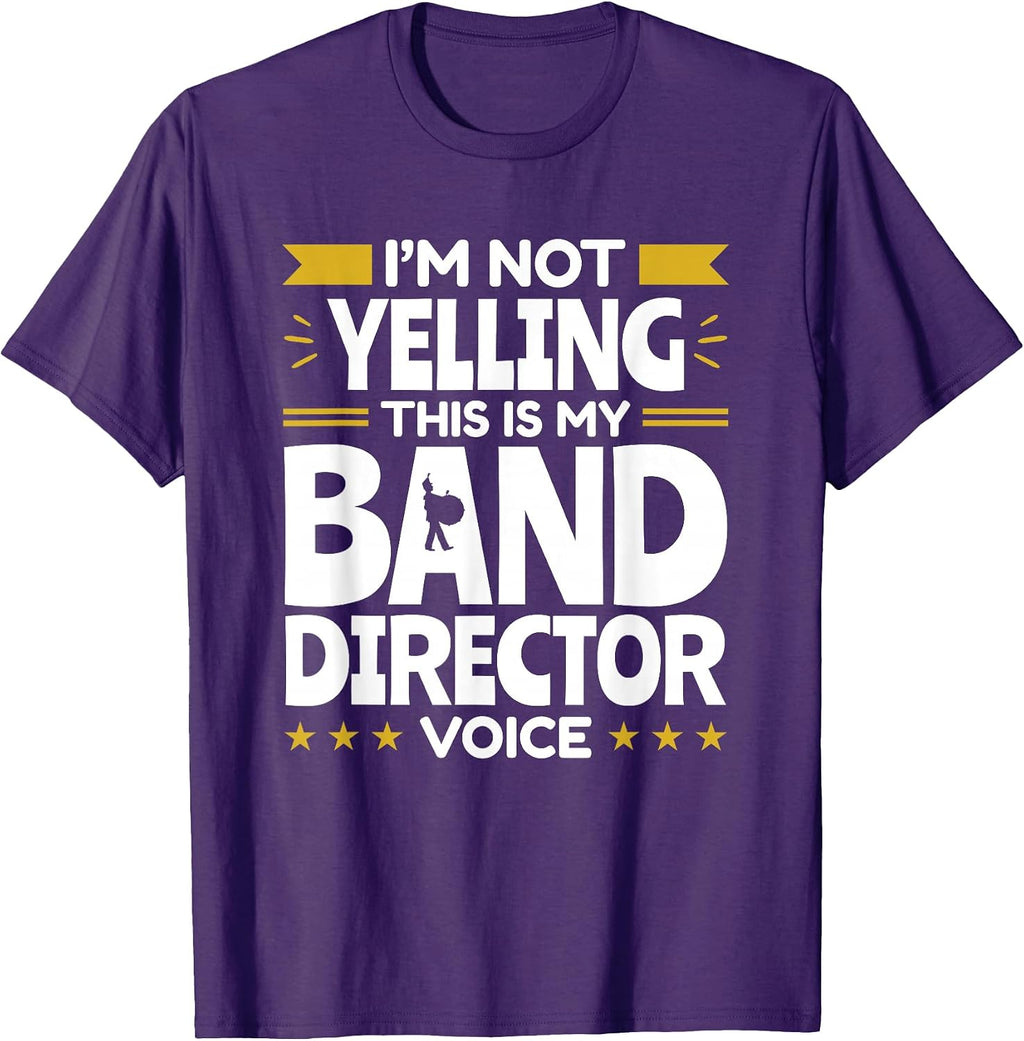 Band Director Voice Music Teacher Funny Appreciation T-Shirt