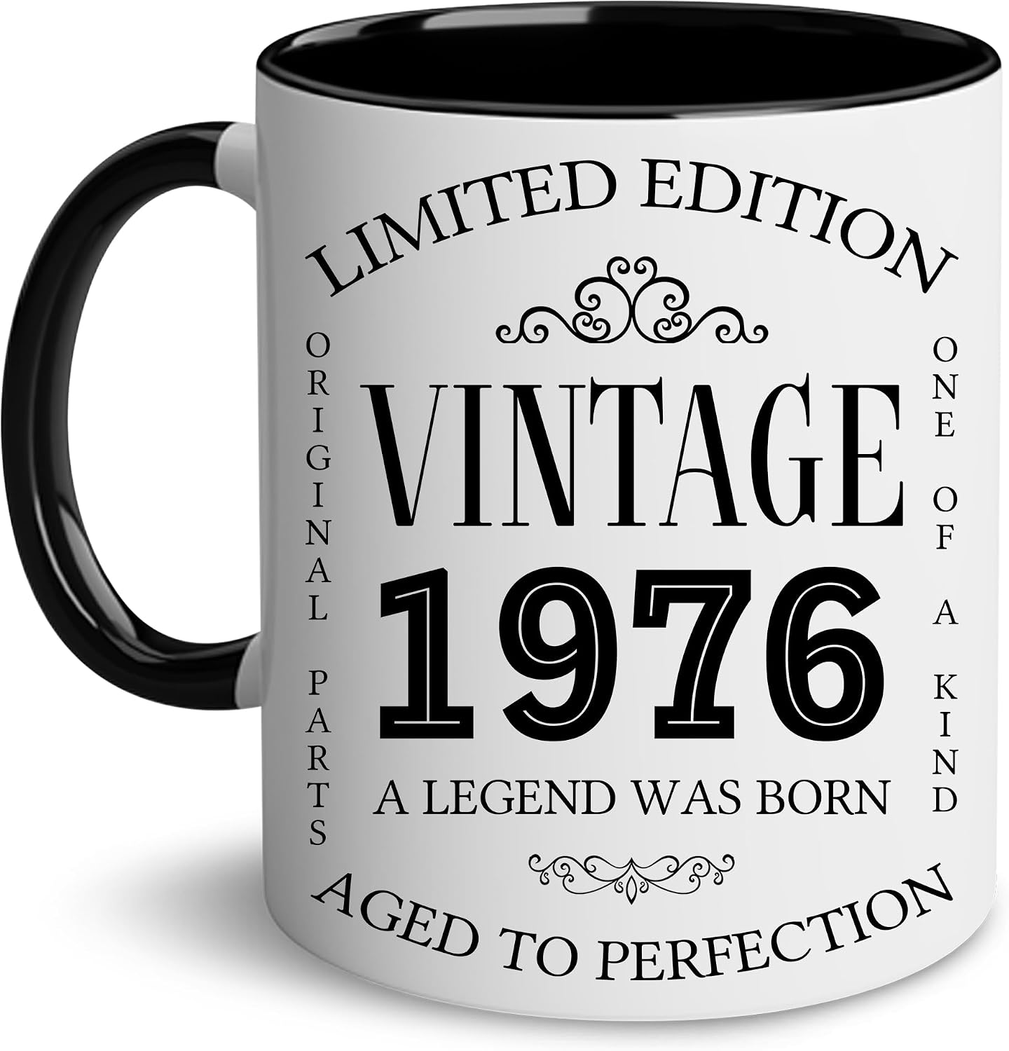 GLAKEUN 50th Birthday Gifts Men - Mug for 50th Birthday - Gift for 50 Year Old Man - 50 th Bday Coffee Mug - Vintage 1976 Coffee Mug - Born in 1976 Present Ideas - Turning Fifty Gift For Dad, Mom