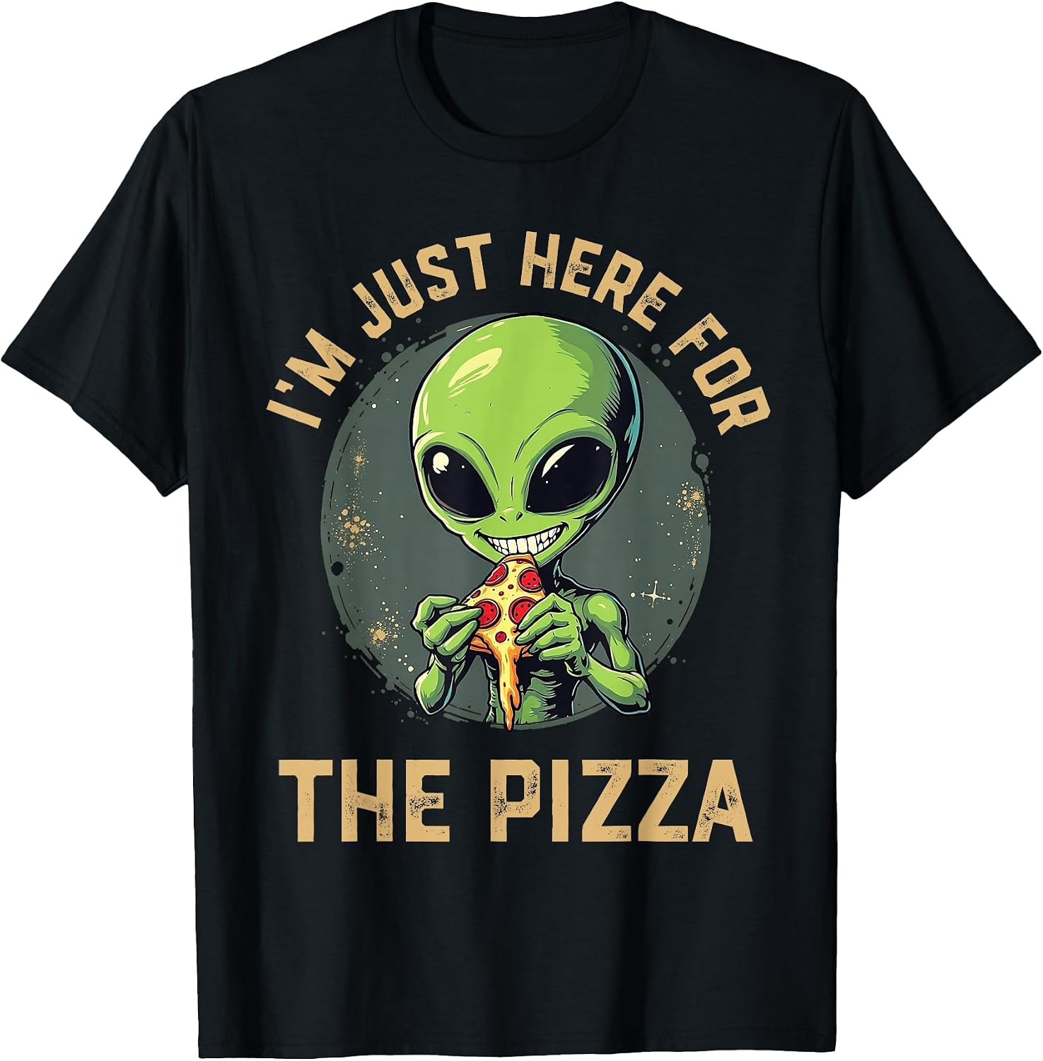 Funny Alien & Pizza Design For kids Men Women