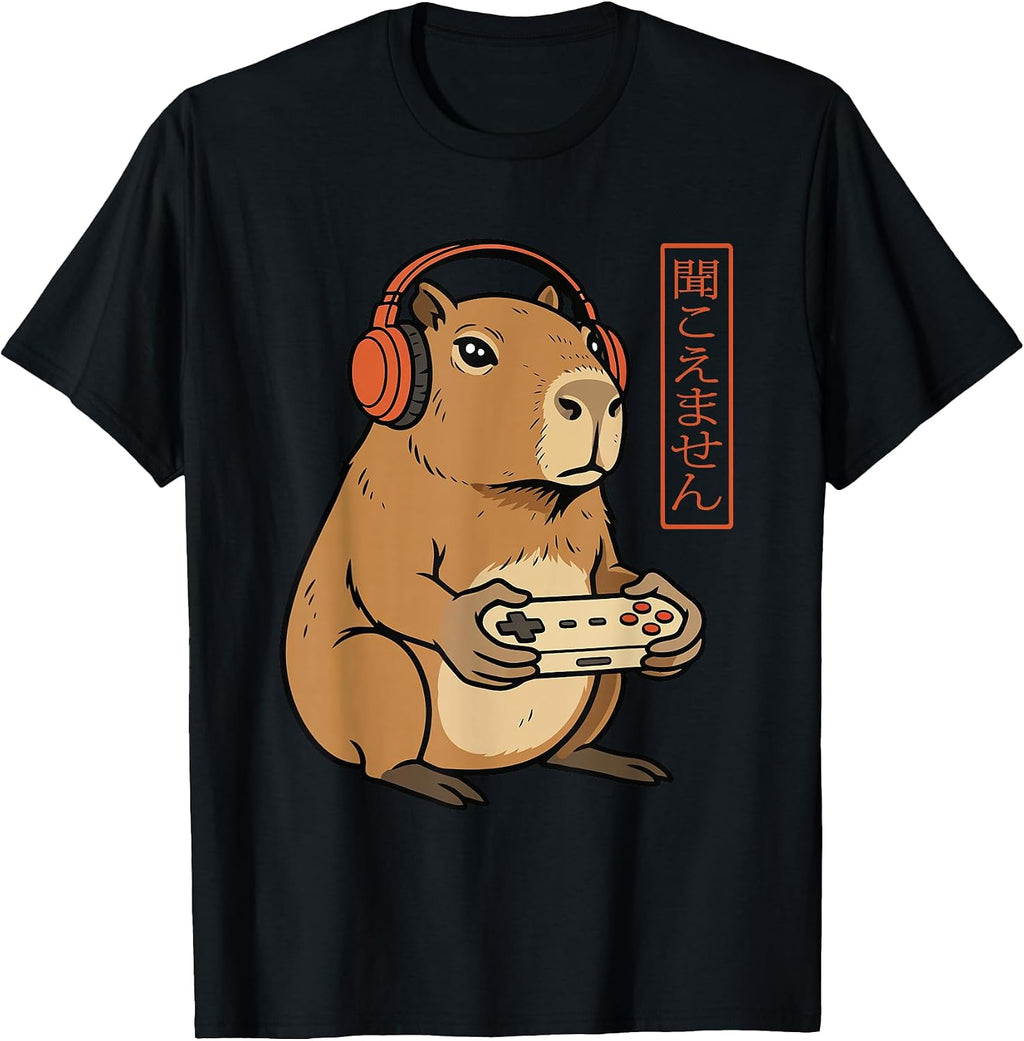 Funny Capybara Video Games Player Men Boys Clothes