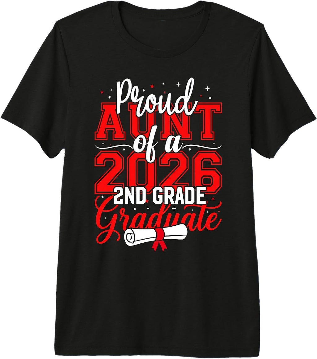 2026 Second Grade Graduation Aunt Family Matching