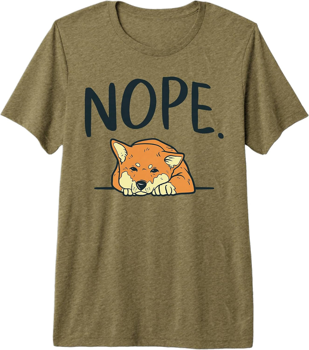 Nope Lazy Shiba Inu Japanese Dog Lover Gift