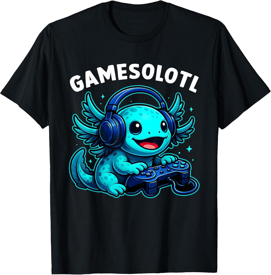 Gamesolotl Axolotl Gamer Tee