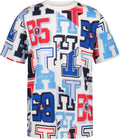 Boys' Short Sleeve All-Over Print Crew Neck T-Shirt, Soft, Comfortable, Relaxed Fit