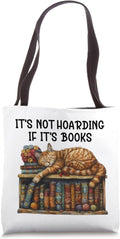 Shirt Its Not Hoarding If Its Books Cat Coffee Mug