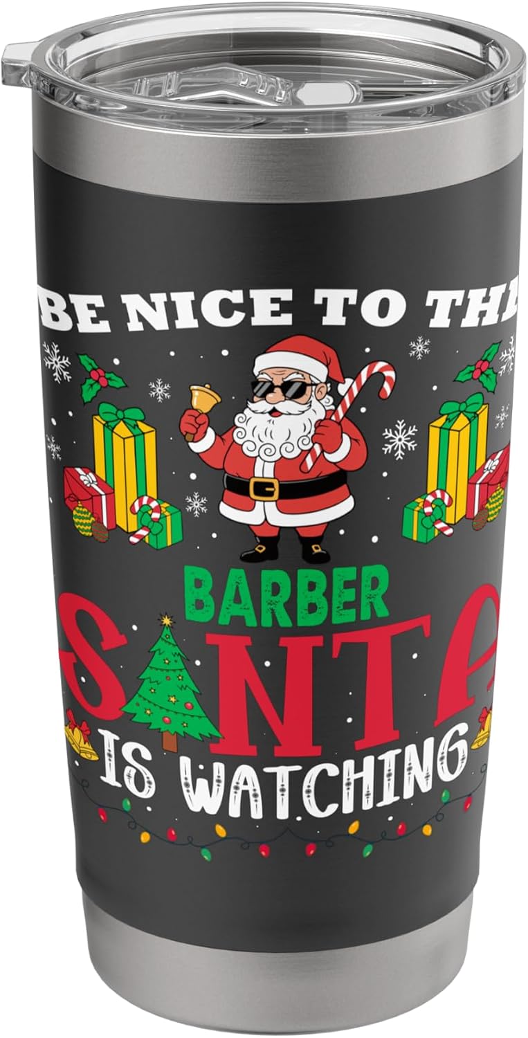 Barber Santa Is Watching Shirts