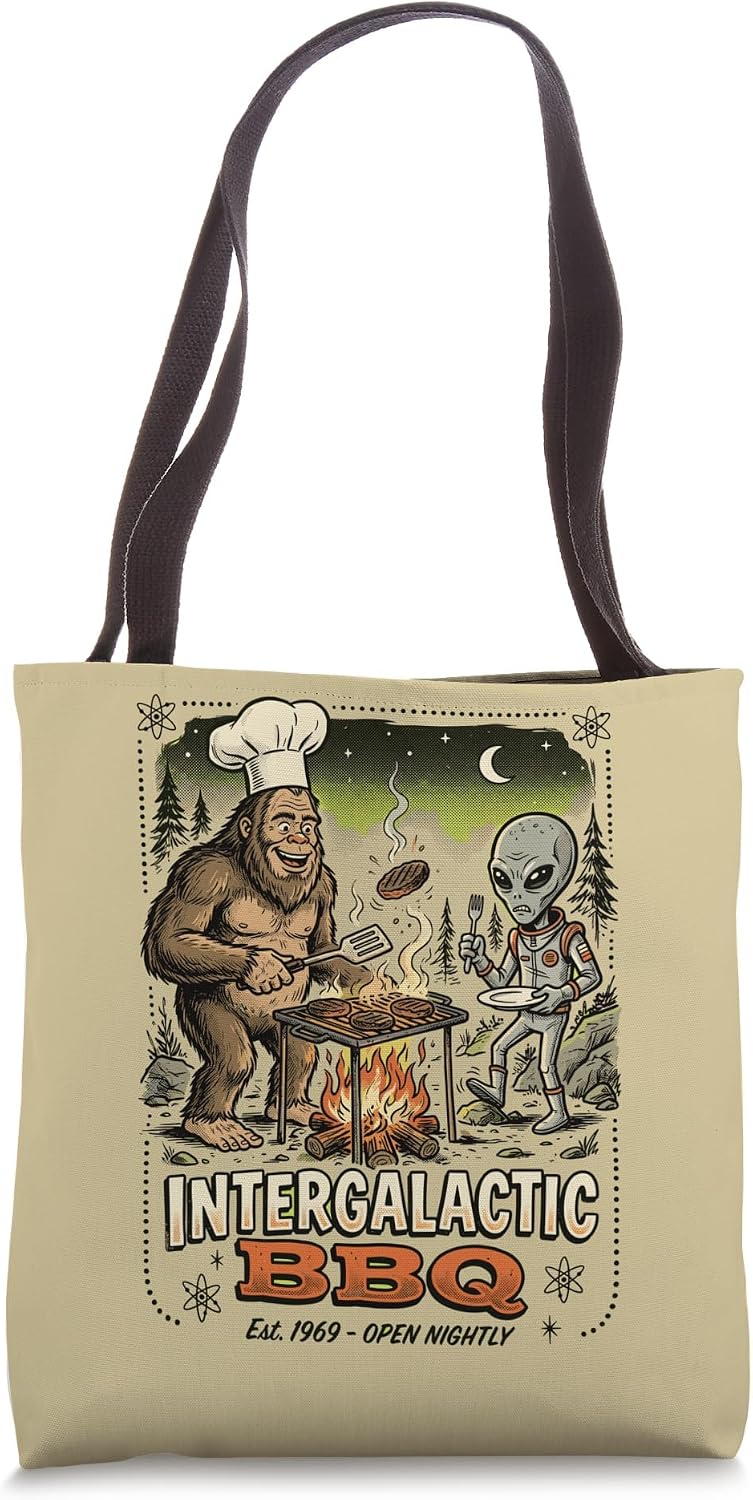 Bigfoot Alien Camping Outdoor Funny Shirts