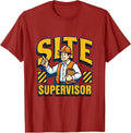 Site Supervisor Bold Graphic Design T-Shirt
