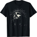 Vintage Face of Jesus Portrait with Crown Tee
