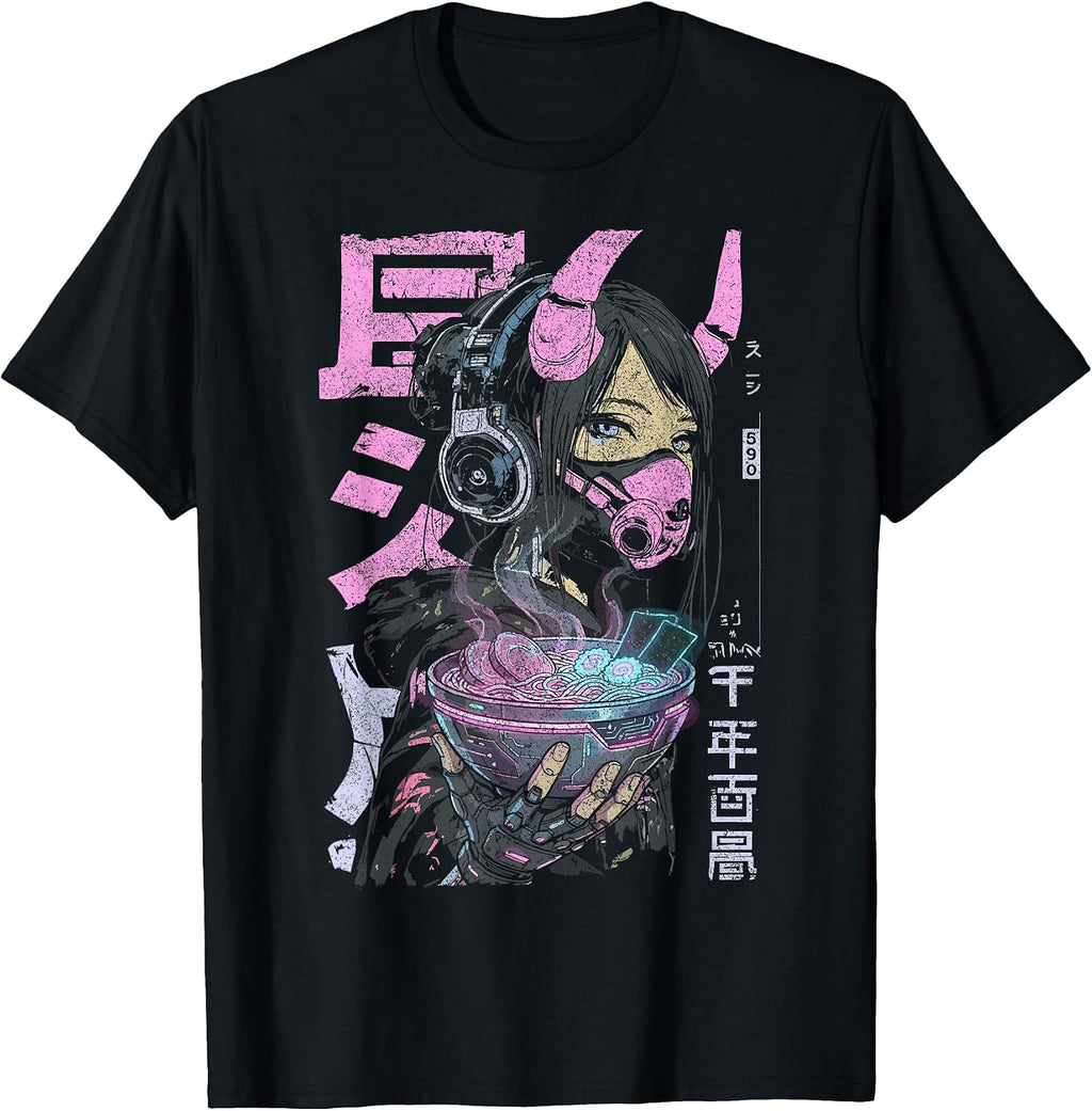 Anime Merch Cyberpunk Aesthetic Harajuku Outfits