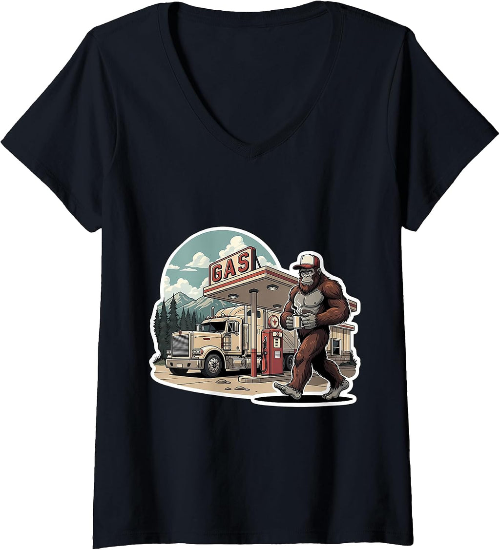 Sasquatch Truck Driver Big-foot Trucker Merch