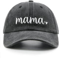 Mama Baseball Cap, Vintage Washed Cotton Adjustable Dad Hat, Embroidered New Mom Gifts for Women