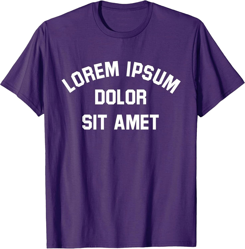 Lorem Ipsum Typography Merch