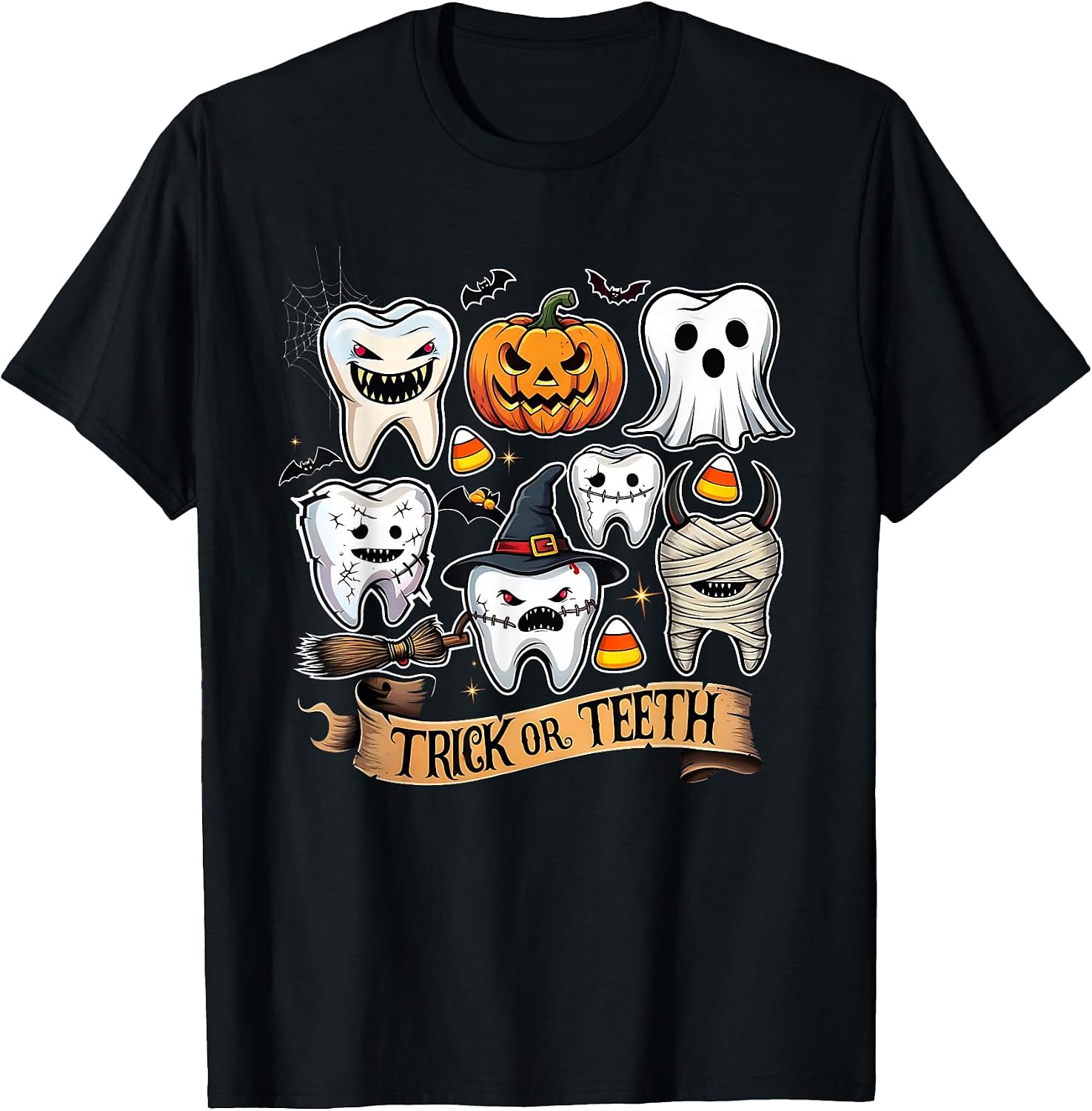 Spooky Dentist Tooth Halloween Costume Art