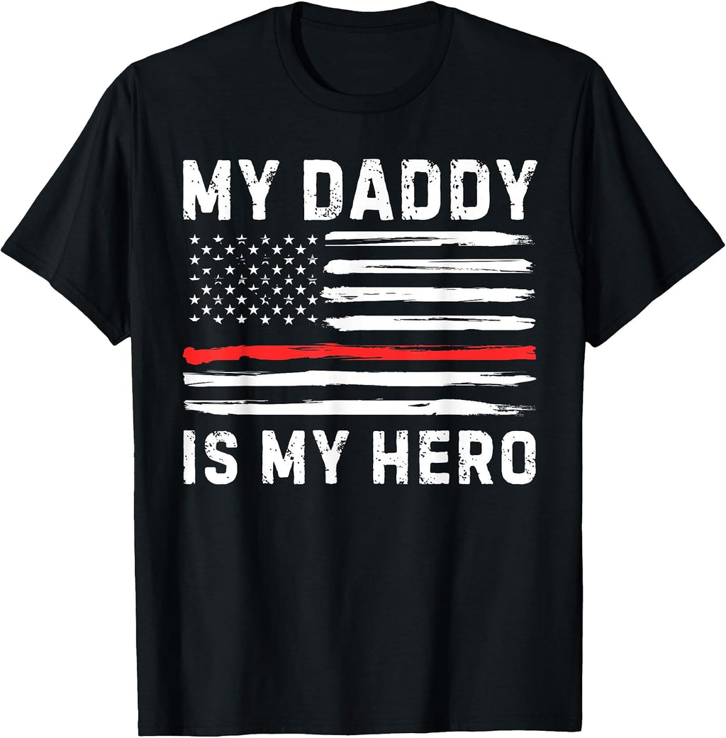 Proud Fathers Day Fireman Superhero Rescue Service