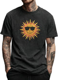 Washed Graphic T-Shirts Men Solid 100% Cotton Big and Tall Crewneck Summer Y2K Breathable Quick Dry Undershirts