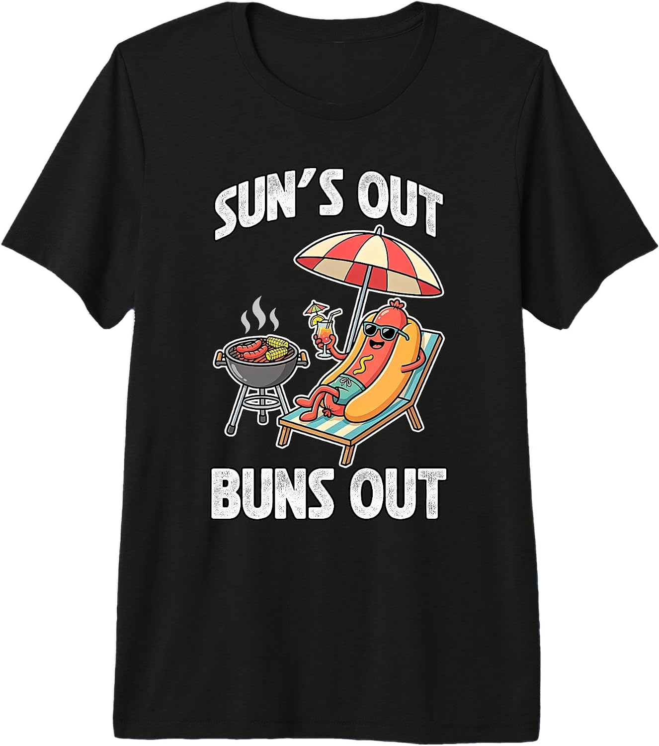 Funny BBQ Hot-Dog Grill Humor Graphic Co.