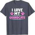 I love my Grandcats - Cat Lover Granddad Grandma Grandparent T-Shirt