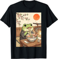 Cute Kawaii Frog Eating Ramen Noodles Designs
