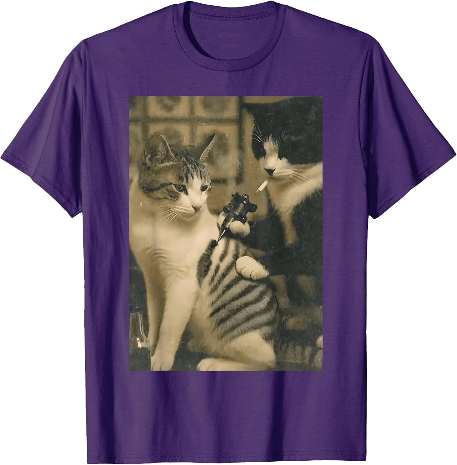 Funny Tattooed Cat Meme Ink Lover Kitty Men Women