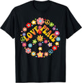 Tie Dye Peace Sign Hippie Love Novelty Shirt Gifts