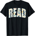 Retro Read Floral Bookworm Teacher Back To School
