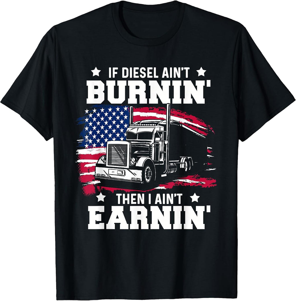 Truck Driver Men Flatbed Big Rig Semi-Truck Lorry