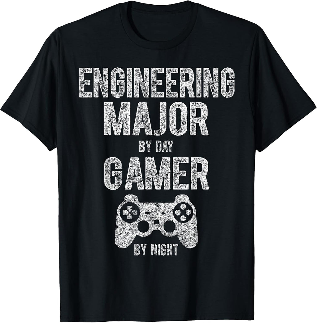 Engineering Major By Day Gamer By Night Tees