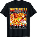 Mozzarella Cheese Sticks Bootleg Rap CD Aesthetic Funny Meme T-Shirt
