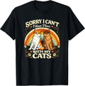 Cute Cat Mom Couple Lover Saying Design for Women Men Kids T-Shirt