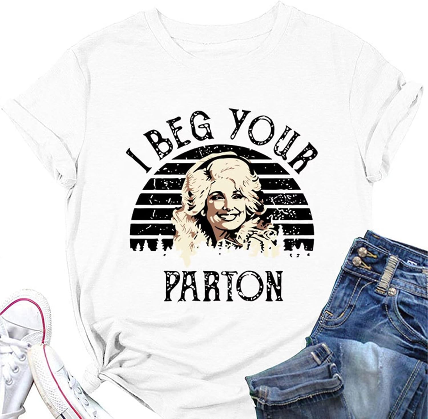 Country Music Legend Women T-Shirts I Beg Your Shirt Vintage Funny Graphic Tee Band Fans Rock N Roll Cool Retro Tops