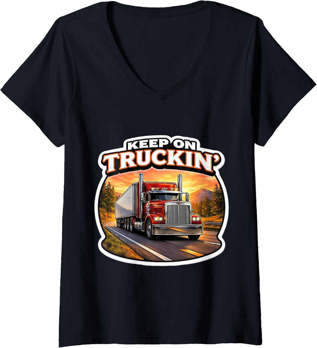 Keep On Truckin Lorry Truck Driver Trucker Merch