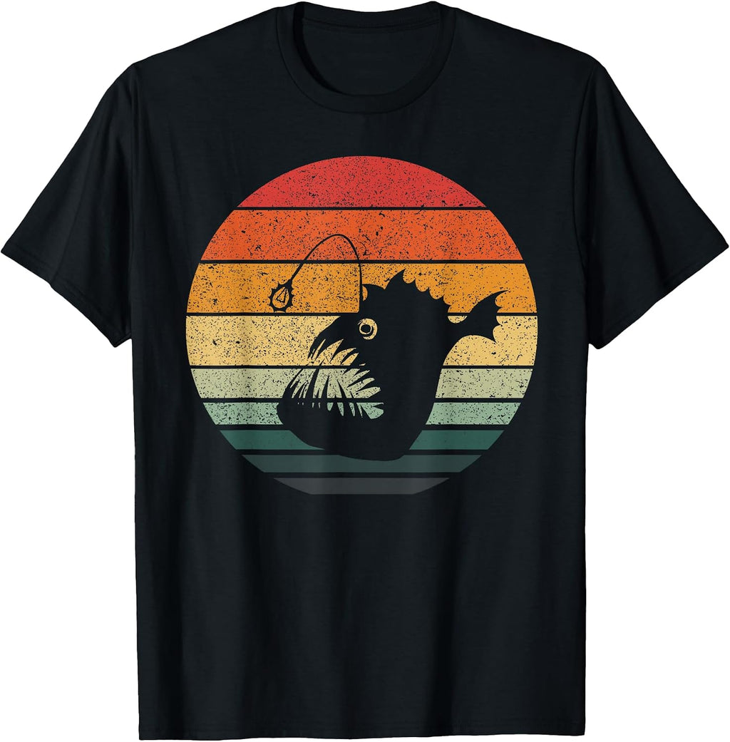 Angler Fish Retro Vintage Art