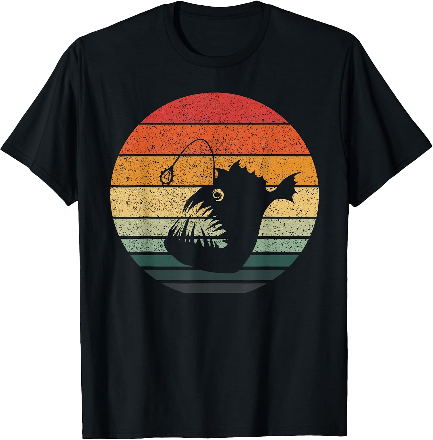 Angler Fish Retro Vintage Art